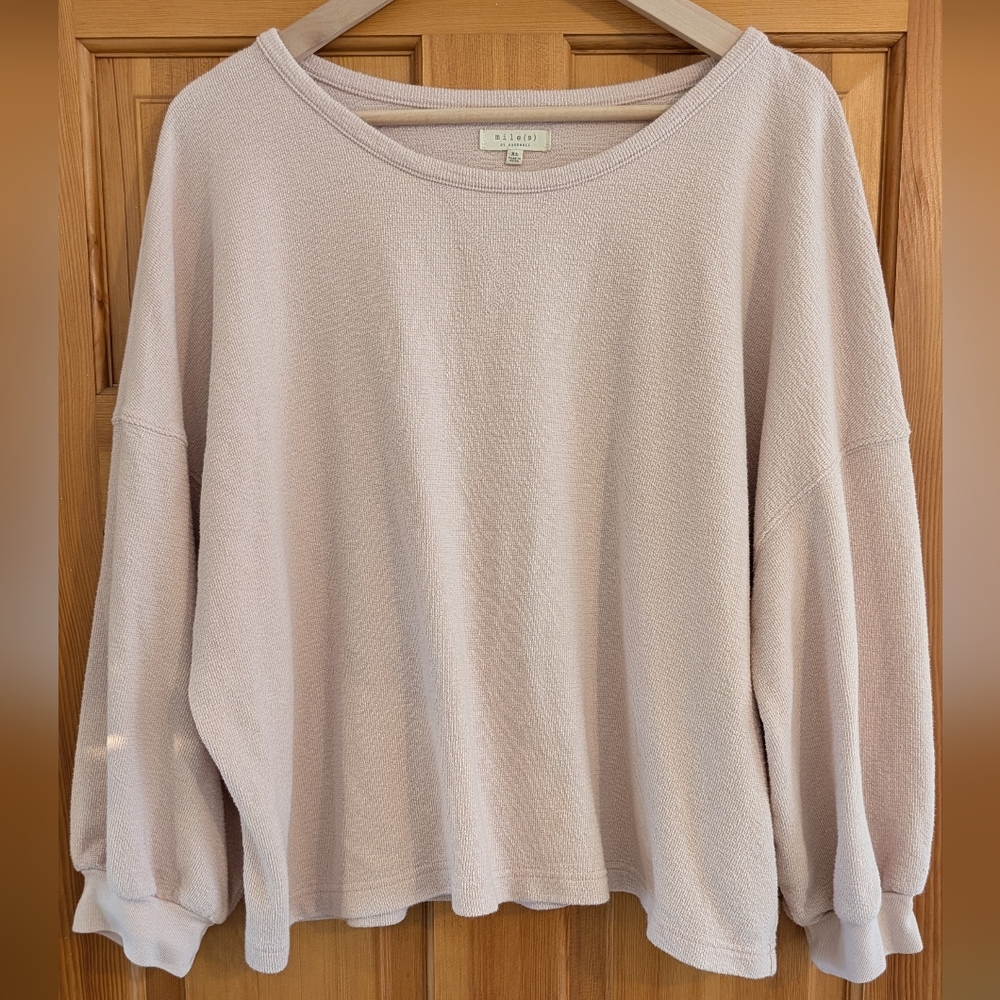 Miles By Madewell Soft Pink Pullover Top